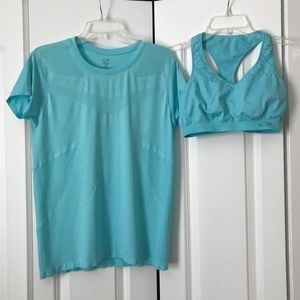 Champion Workout Top and Sports Bra